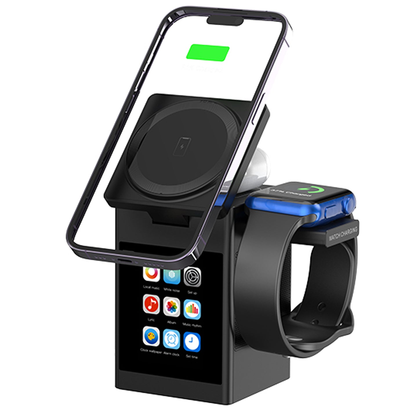 Vivilumens 7-in-1 Wireless Charging Station with Bluetooth Speaker