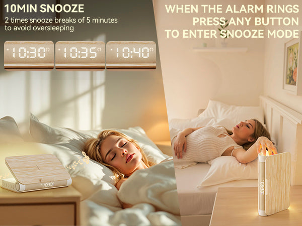 Book-Shaped Sunrise Alarm Clock-Wood gain