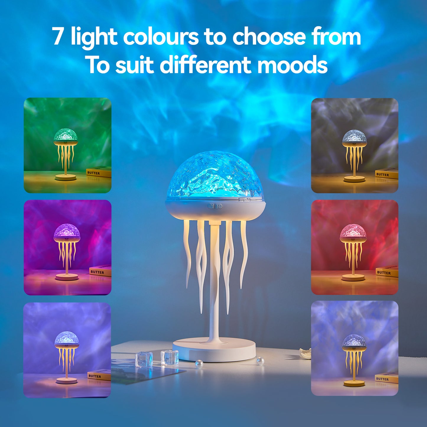 Vivilumens Jellyfish Lamps Projector RGB Night Lights