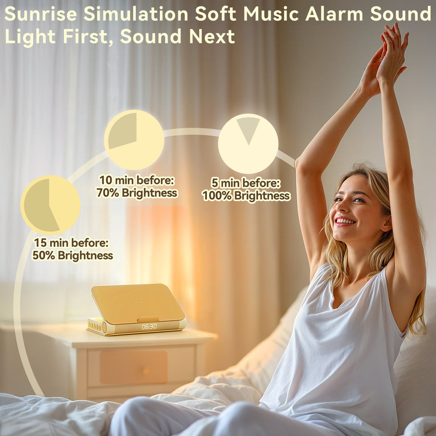 Vivilumens Book Lamp Sunrise Alarm Clocks