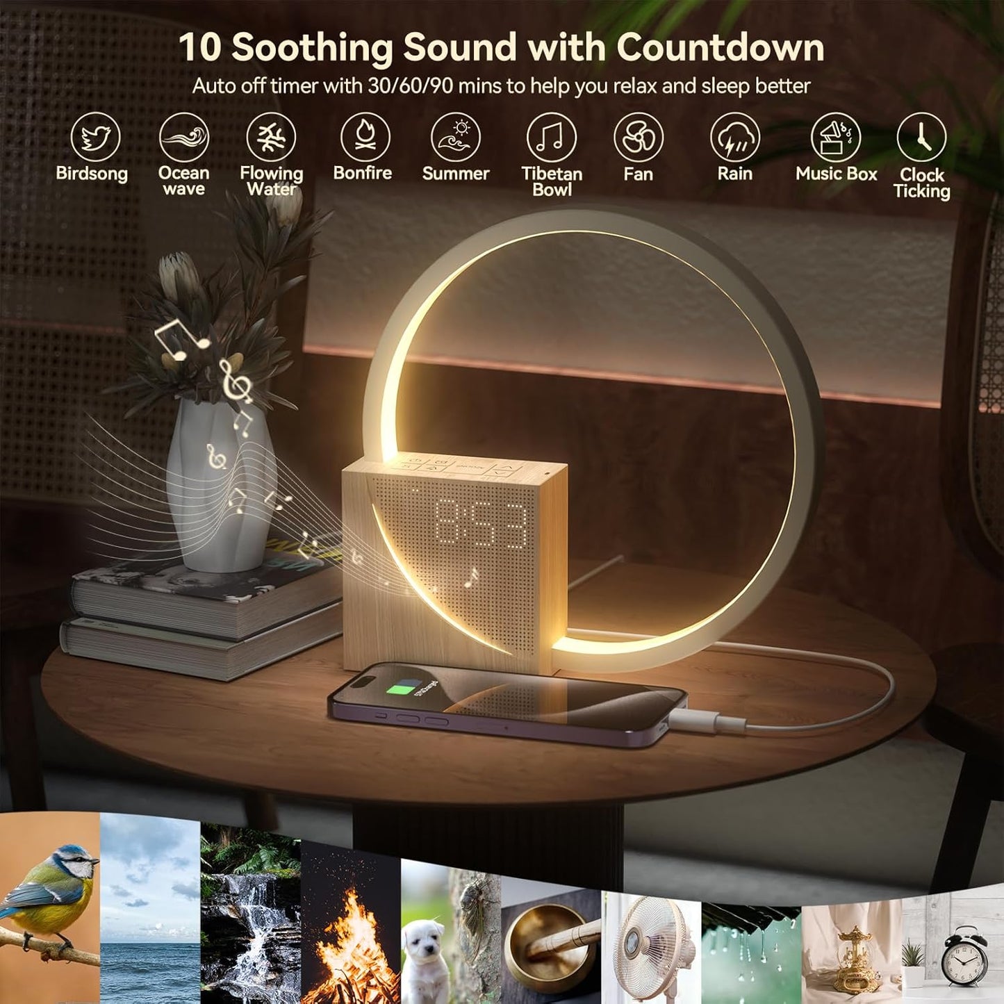 Vivilumens 5 in 1 Sunrise Alarm Clock