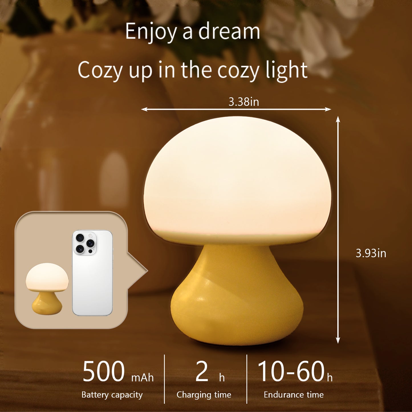 Vivilumens Mushroom Night Light for Kids