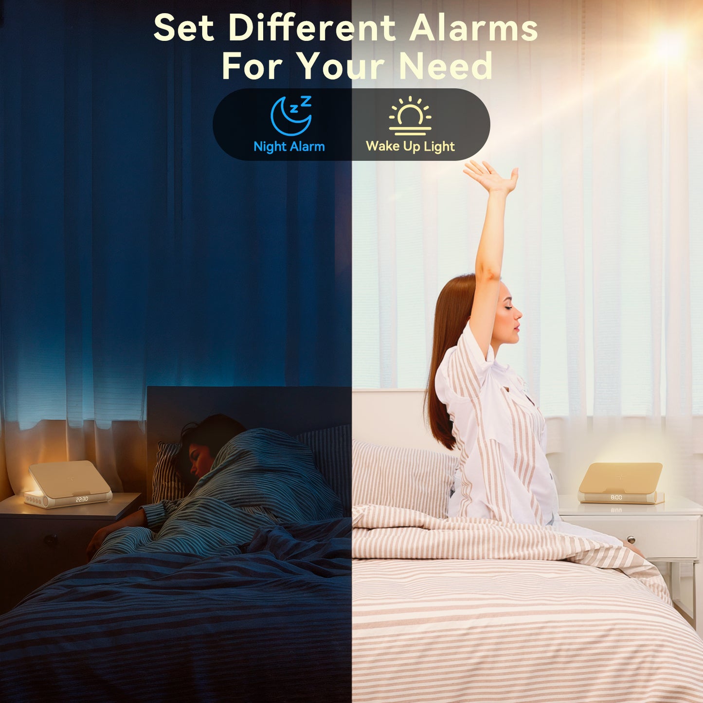 Vivilumens Book Lamp Sunrise Alarm Clocks
