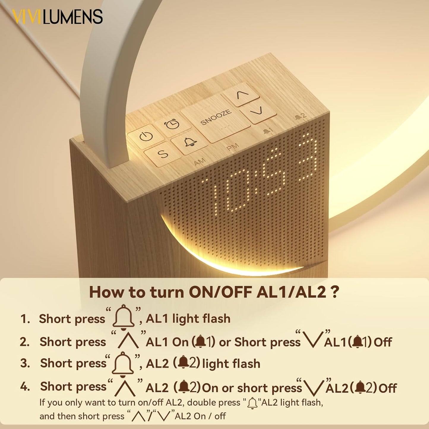 Vivilumens 5 in 1 Sunrise Alarm Clock