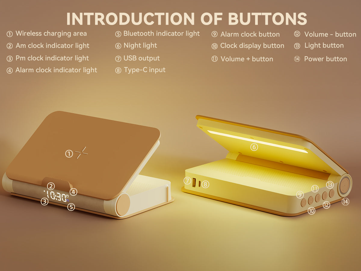 Vivilumens Book Lamp Sunrise Alarm Clocks