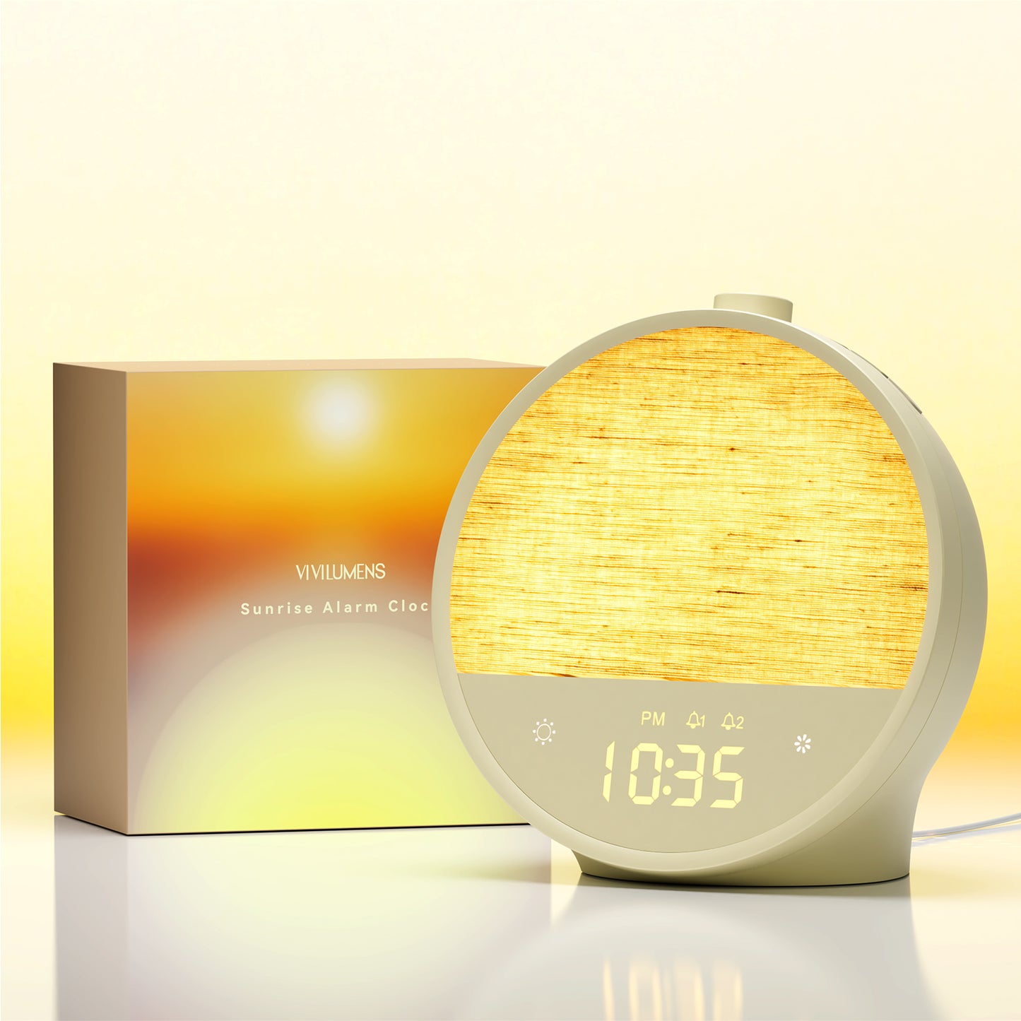 Lattle Sunrise Alarm Clock – Gentle Wake-Up Light, Sound Machine & Dual Alarms, RGB Night Lamp