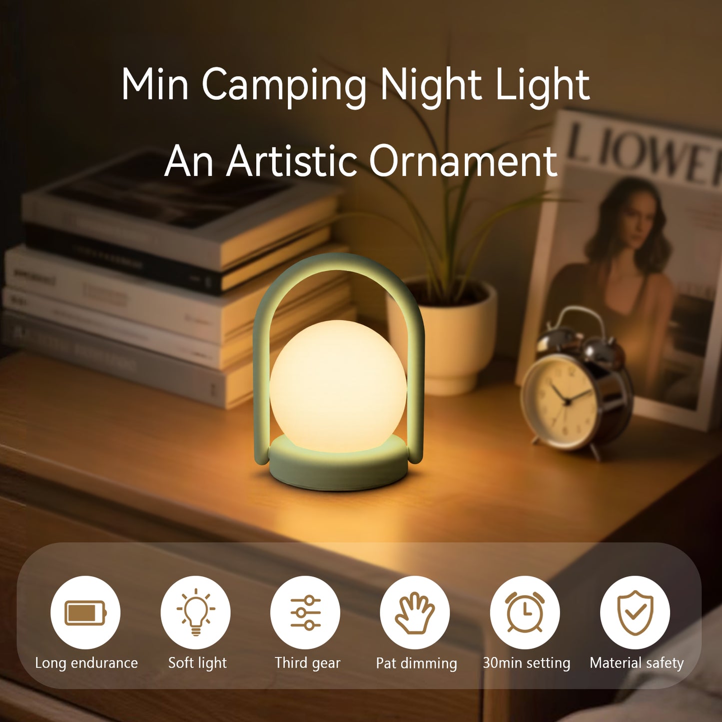Vivilumens Night Light for Kids Camping Desk Lamp
