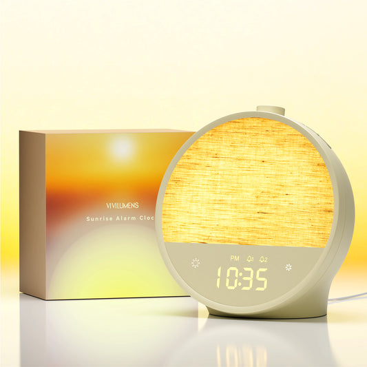 Lattle Sunrise Alarm Clock – Gentle Wake-Up Light, Sound Machine & Dual Alarms, RGB Night Lamp