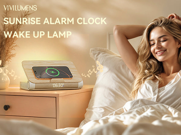 Book-Shaped Sunrise Alarm Clock-Wood gain
