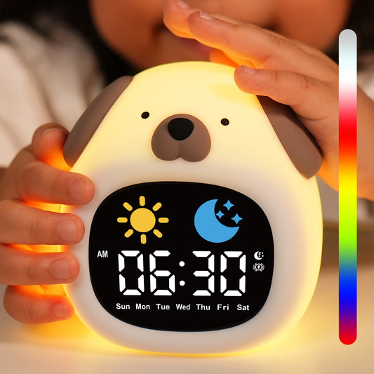 Vivilumens Alarm Clock for Kids Toddlers-Puppy