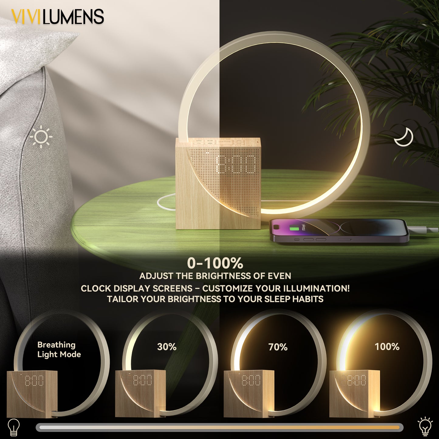 Vivilumens 5 in 1 Sunrise Alarm Clock