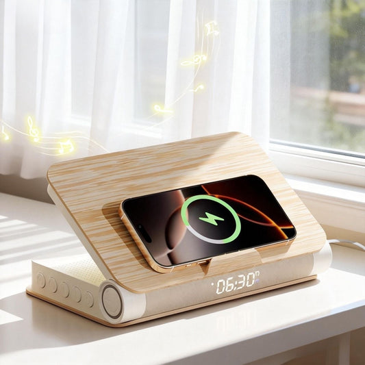 Book-Shaped Sunrise Alarm Clock-Wood gain