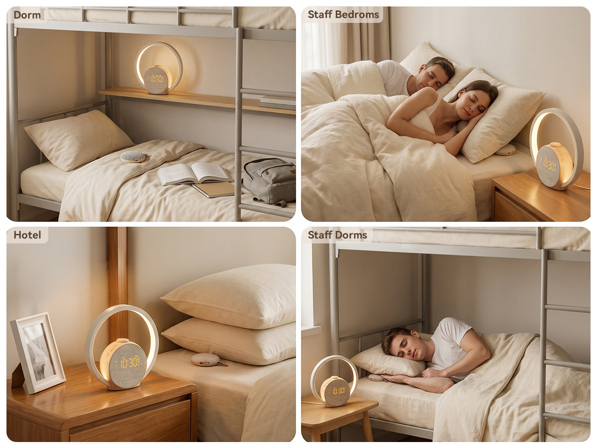 Vivilumens Loud Alarm Clock for Heavy Sleepers with Wireless Bed Shaker