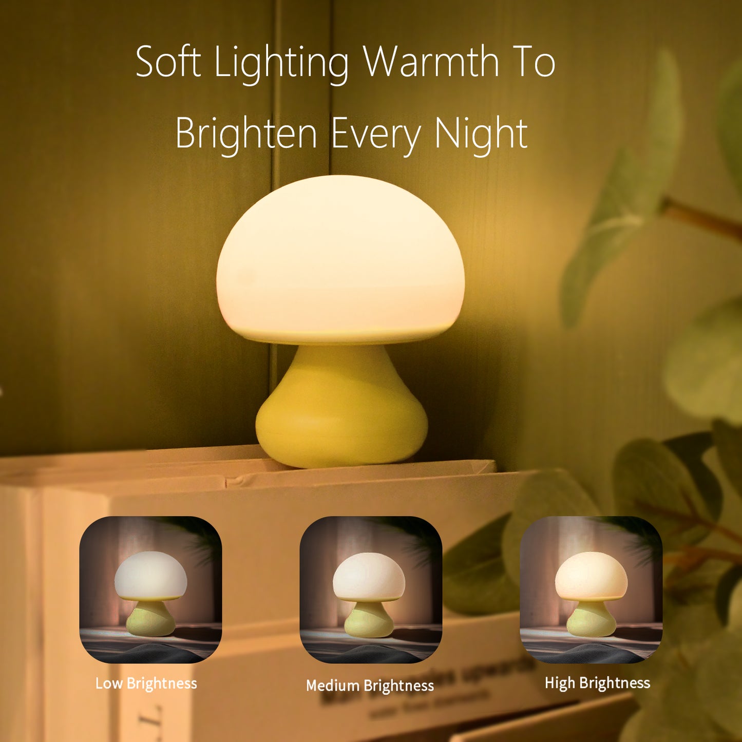 Vivilumens Mushroom Night Light for Kids