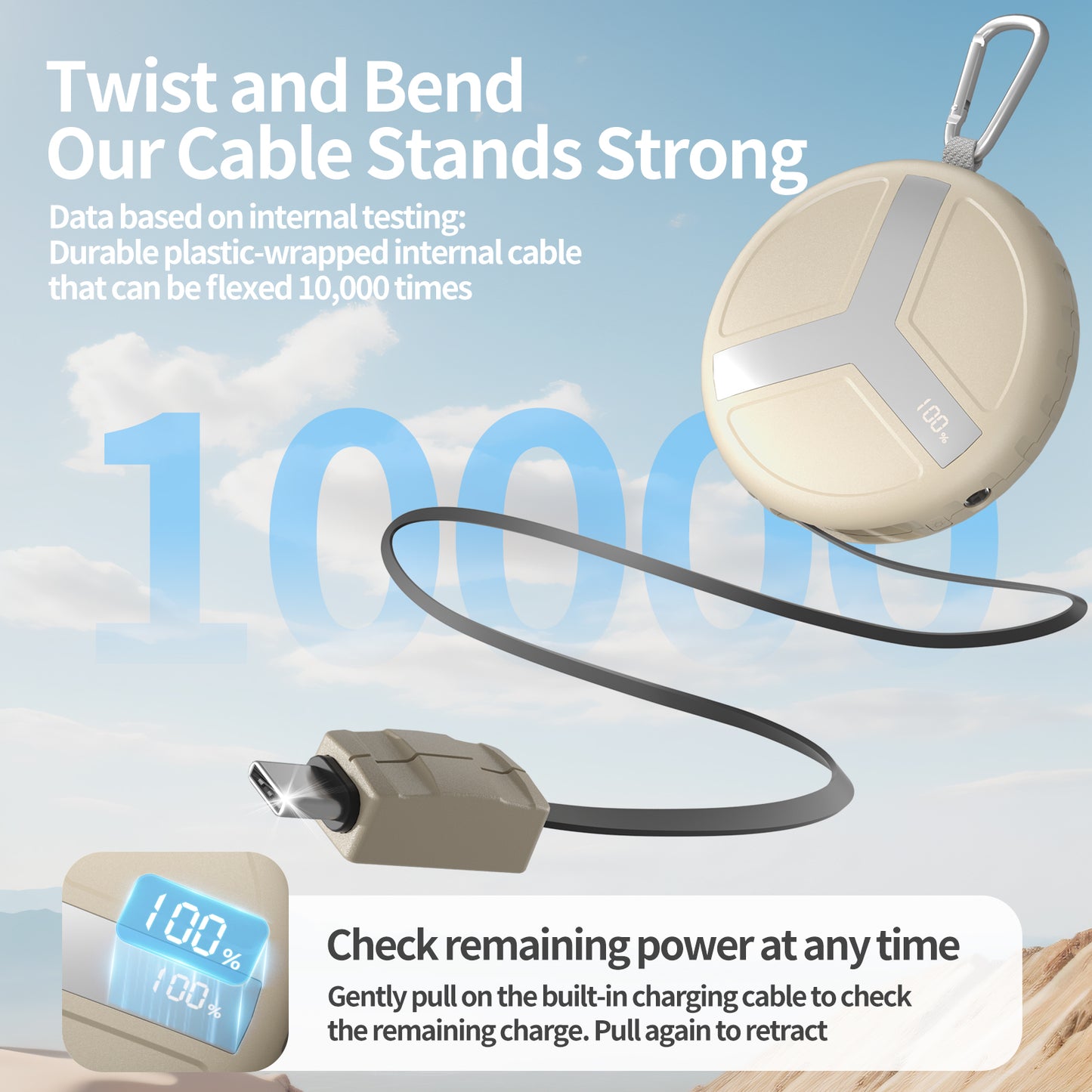 Vivilumens 10000mAh Fast Charging Outdoor Power Bank