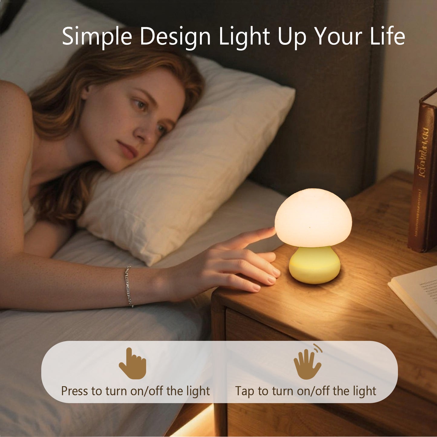 Vivilumens Mushroom Night Light for Kids