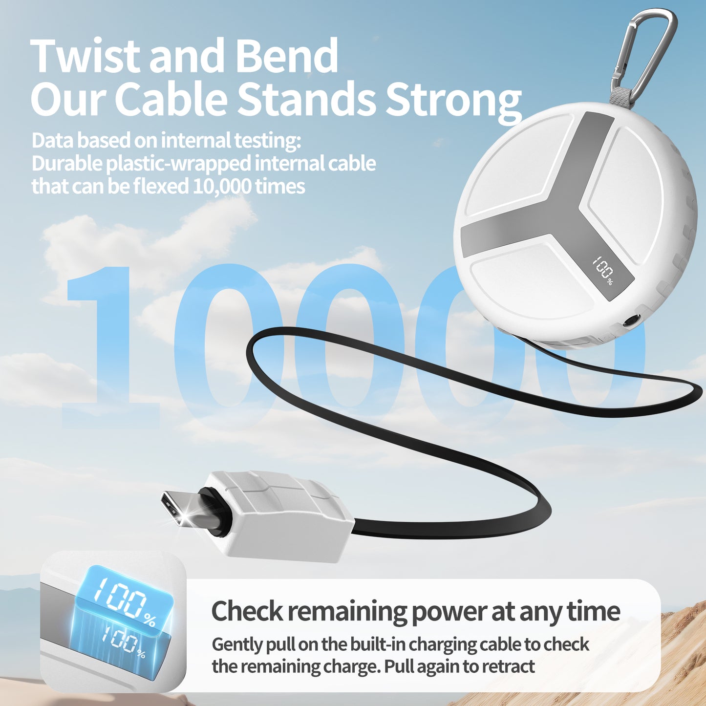 Vivilumens 10000mAh Fast Charging Outdoor Power Bank