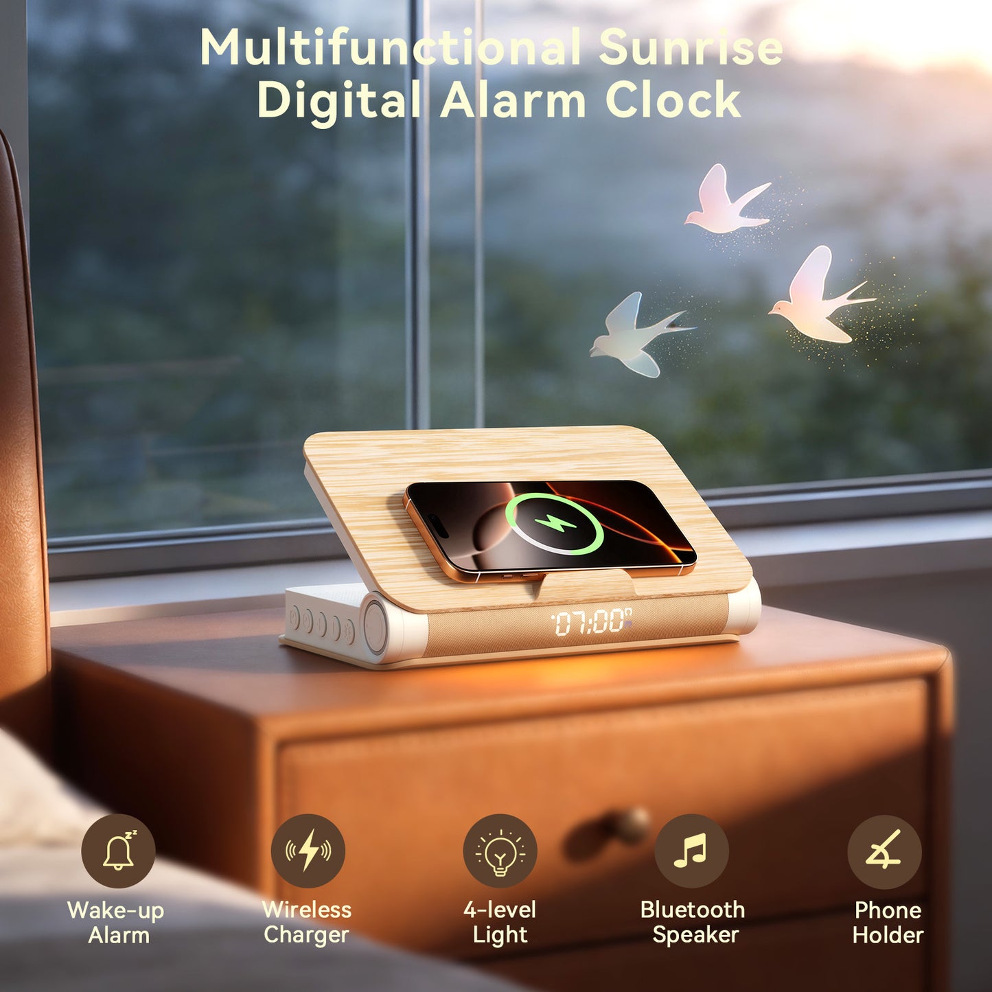 Vivilumens Book Lamp Sunrise Alarm Clock