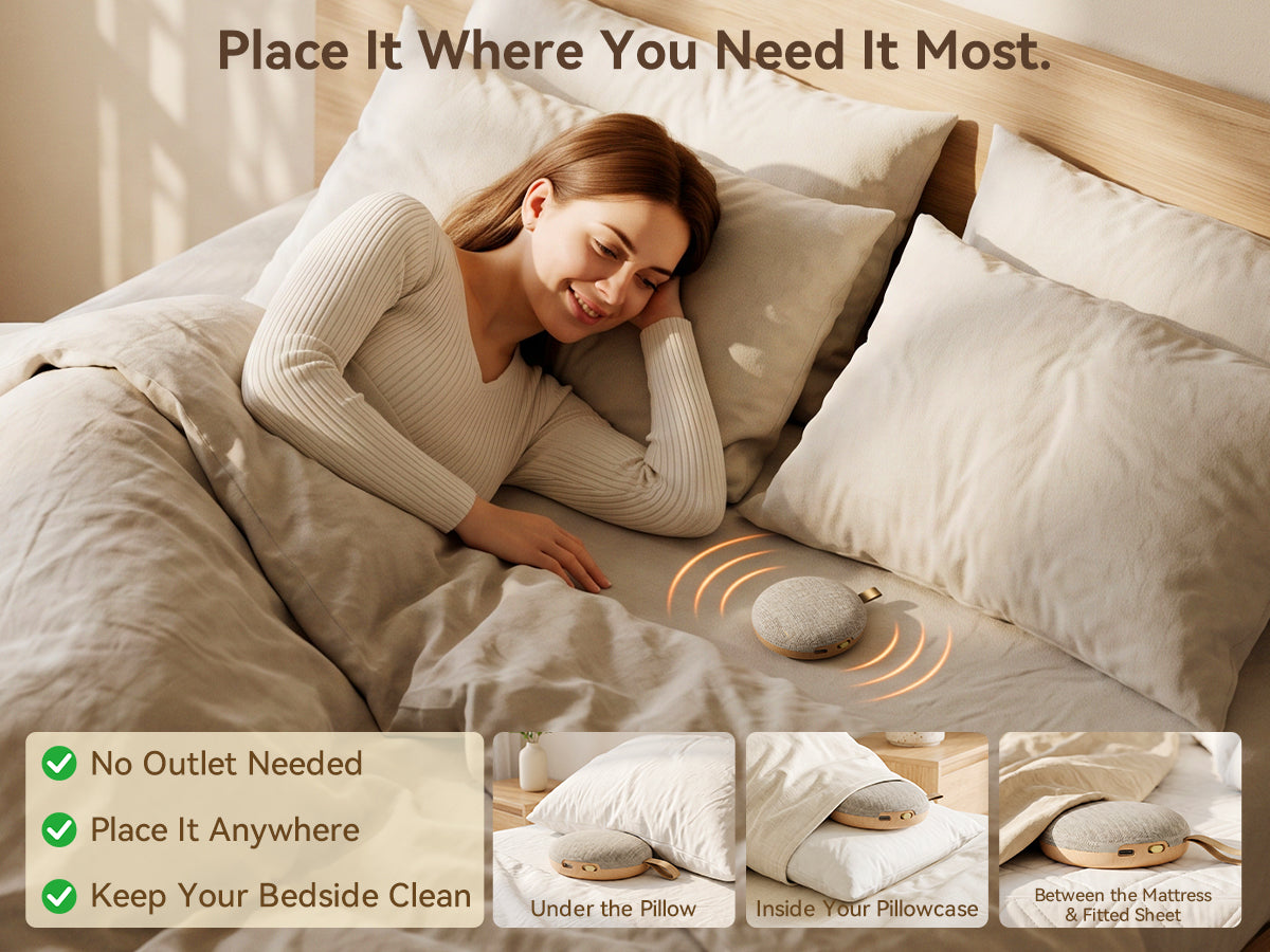 Vivilumens Loud Alarm Clock for Heavy Sleepers with Wireless Bed Shaker