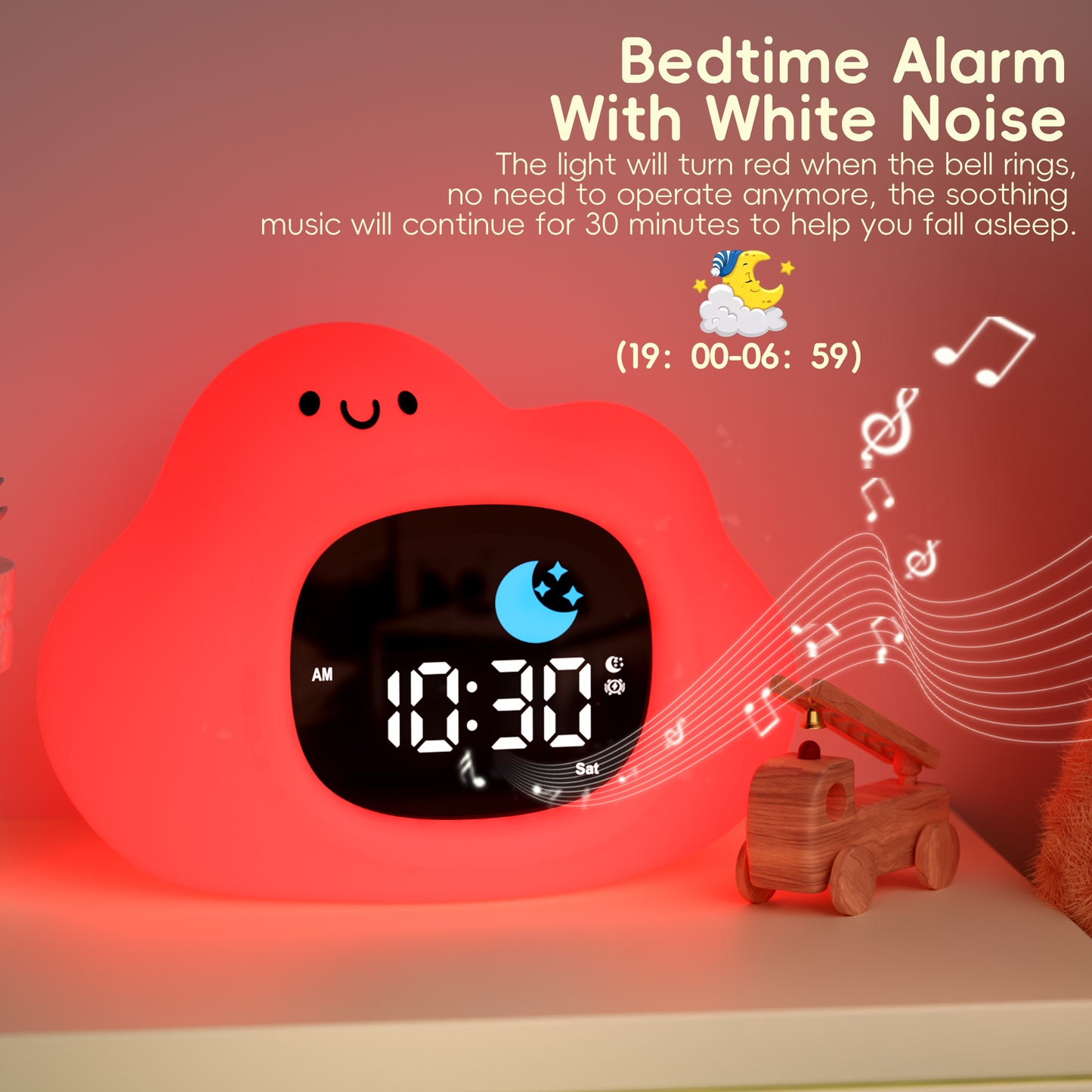 Vivilumens Alarm Clock for Kids Toddlers-Cloud