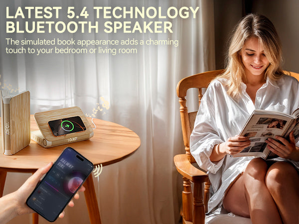 Book-Shaped Sunrise Alarm Clock-Wood gain