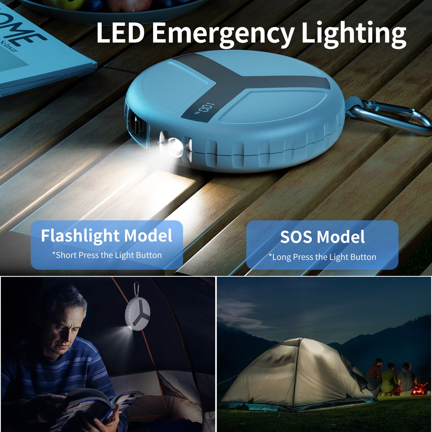 Vivilumens 10000mAh Fast Charging Outdoor Power Bank