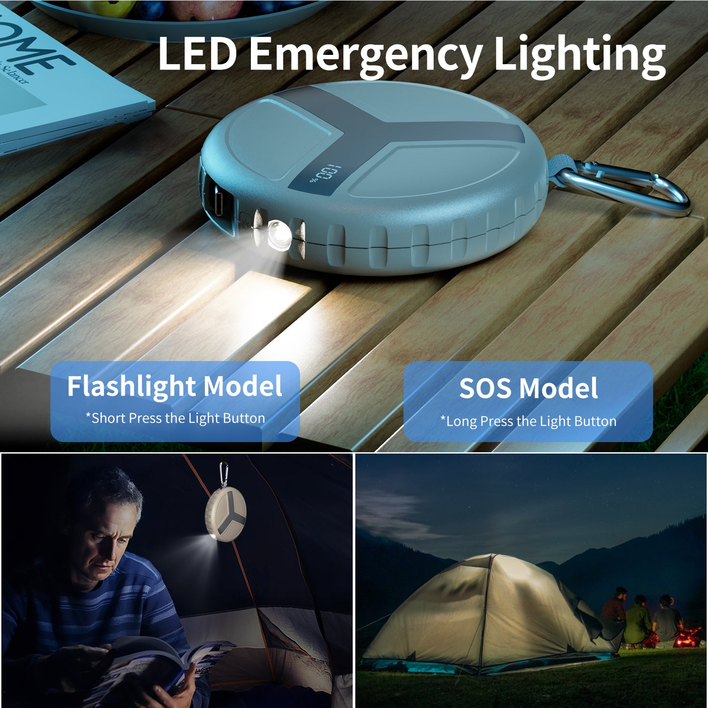 Vivilumens 10000mAh Fast Charging Outdoor Power Bank