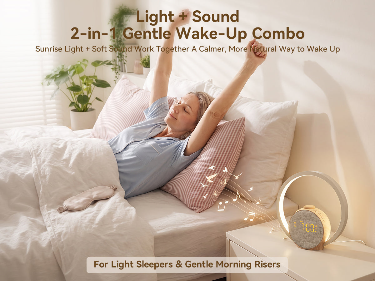 Vivilumens Loud Alarm Clock for Heavy Sleepers with Wireless Bed Shaker