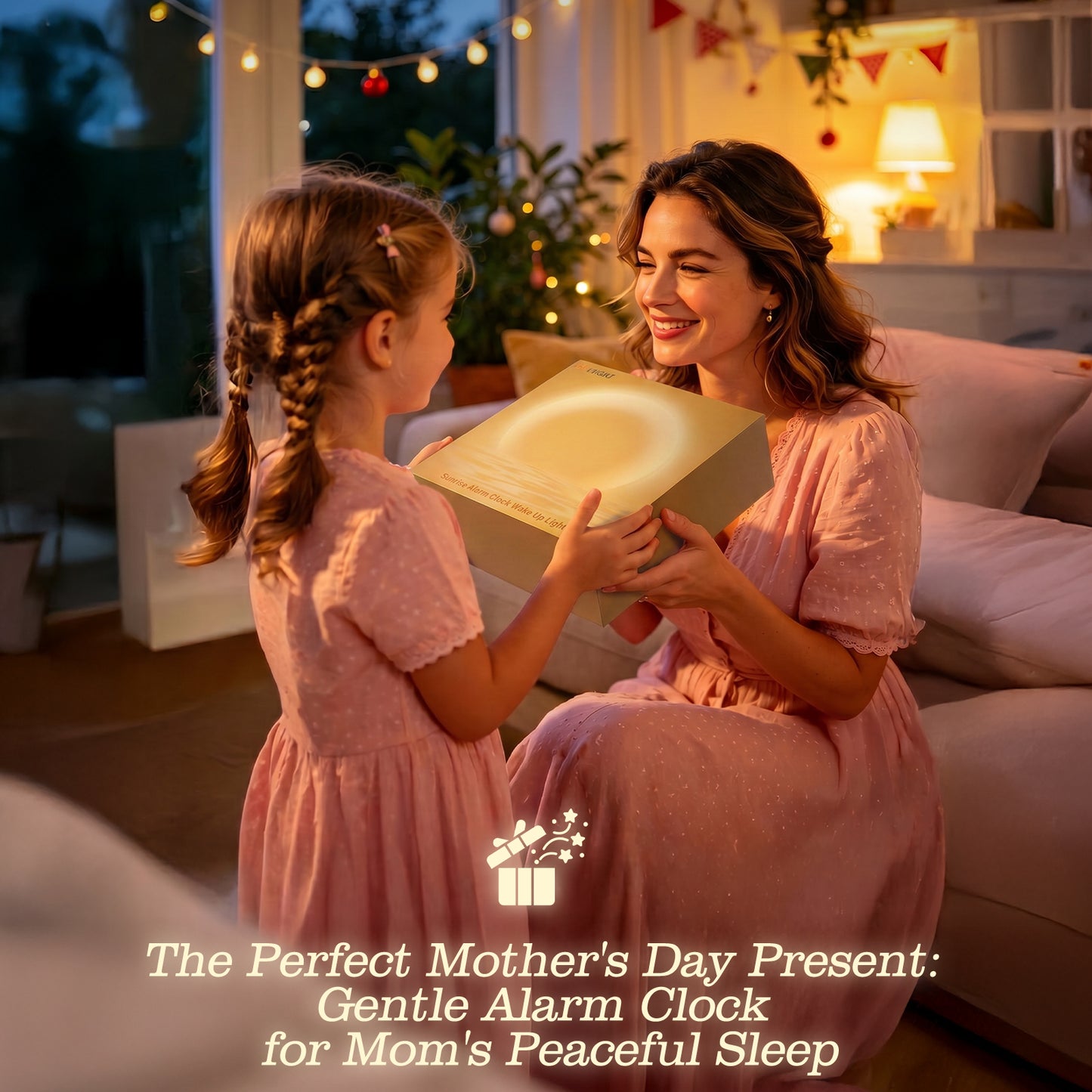 Vivilumens Sunrise Alarm Clock with Wake-Up Light & White Noise Night Light