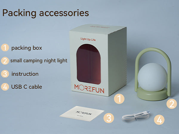 Vivilumens Night Light for Kids Camping Desk Lamp