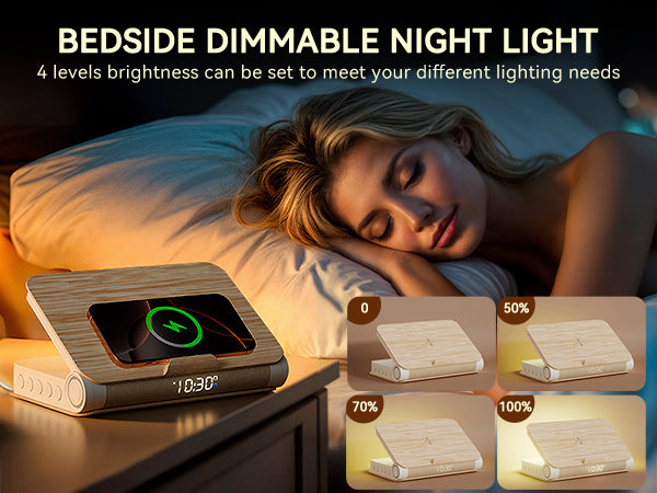 Book-Shaped Sunrise Alarm Clock-Wood gain