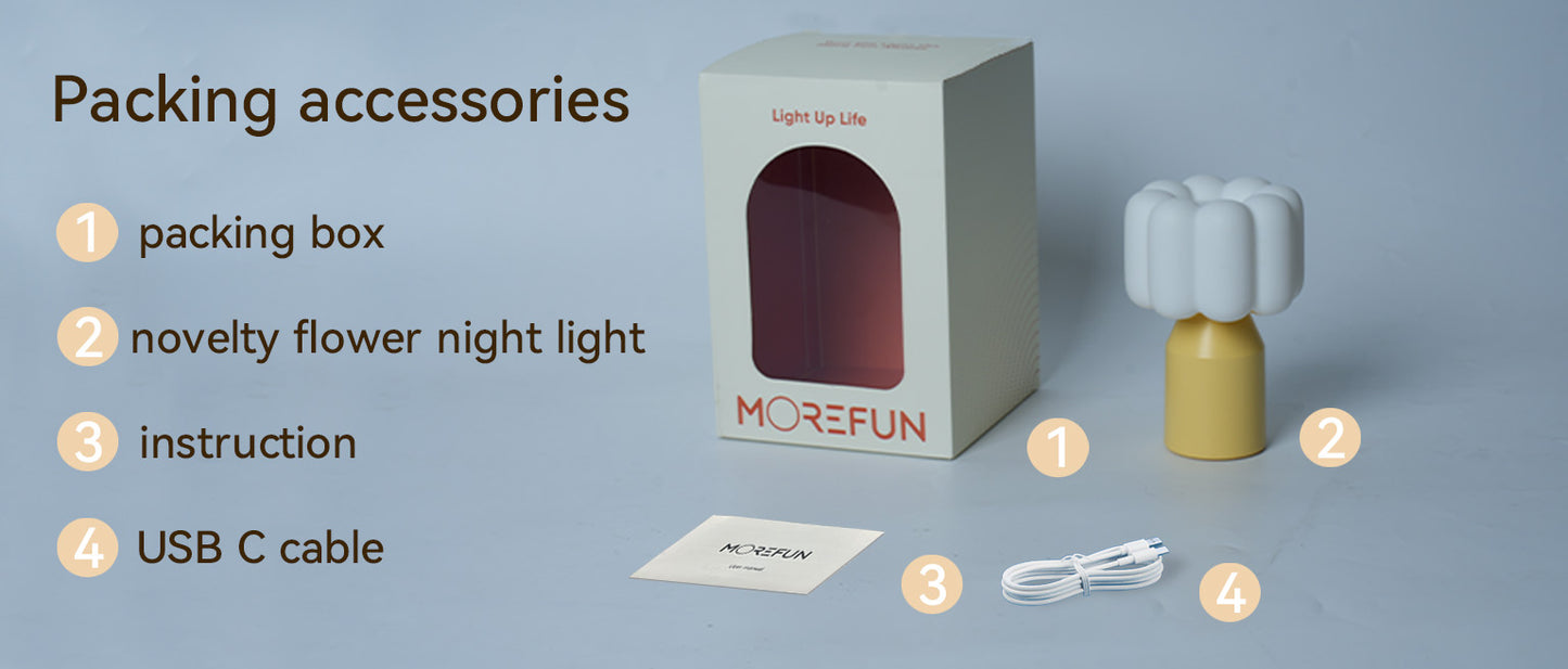 Vivilumens Novelty Flower Night Light for Kids