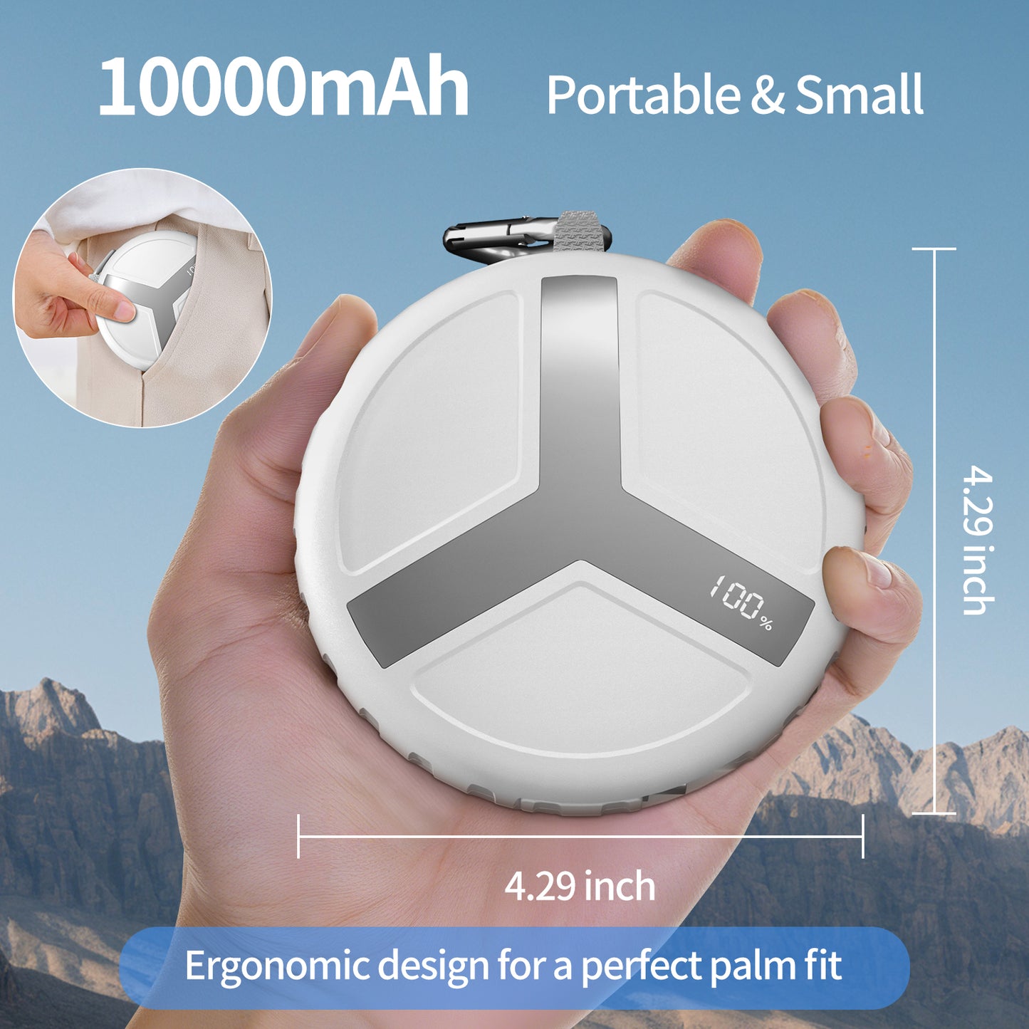 Vivilumens 10000mAh Fast Charging Outdoor Power Bank