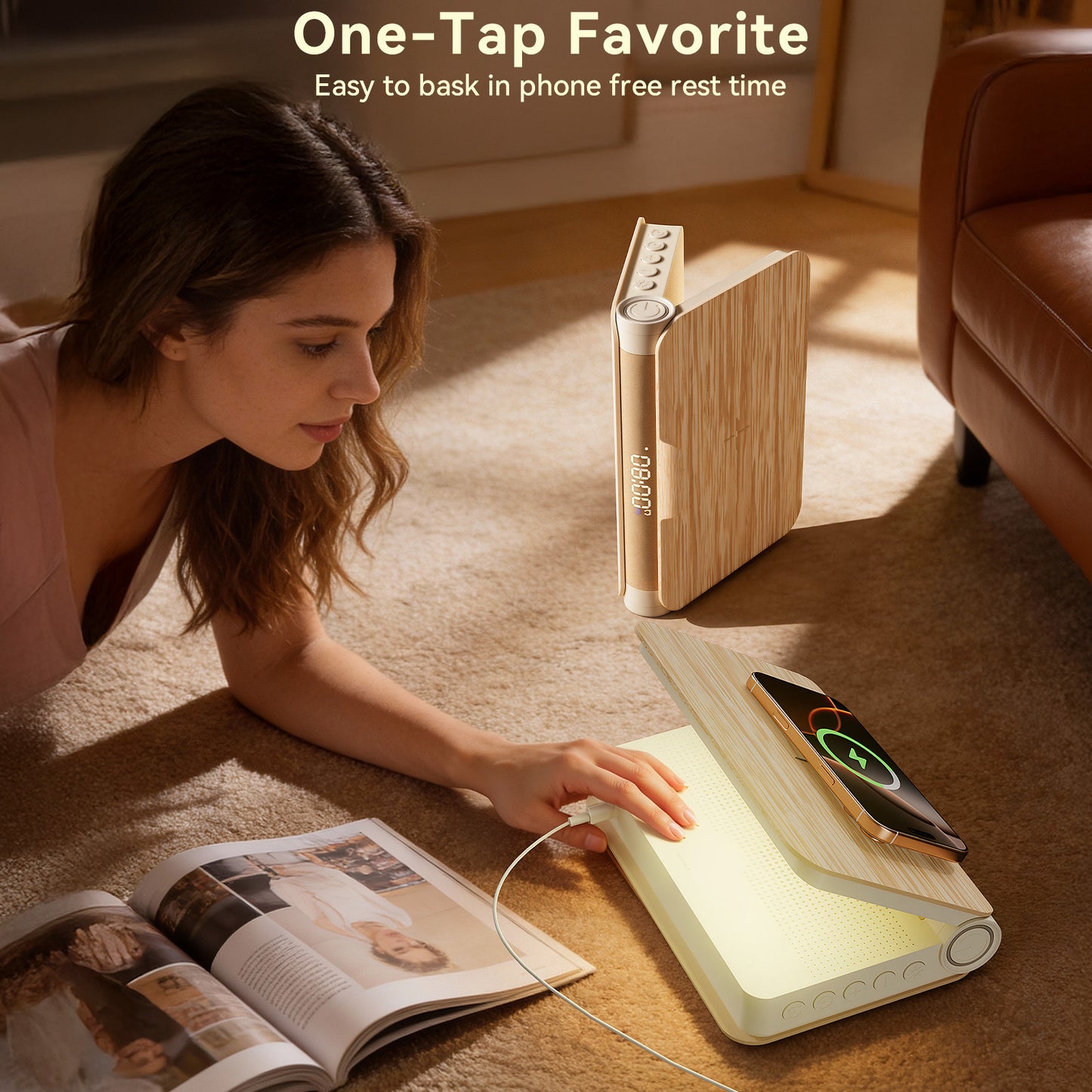 Vivilumens Book Lamp Sunrise Alarm Clock