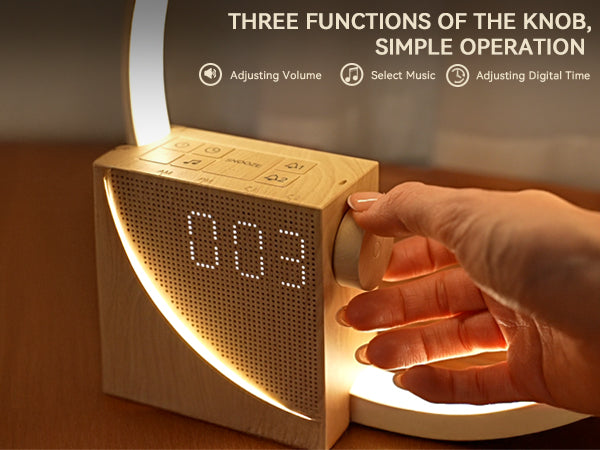 Vivilumens Sunrise Alarm Clock with Wake-Up Light & White Noise Night Light
